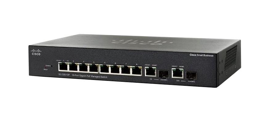 SRW2008P-K9 Cisco SRW2008 8-Ports 10/1000Mbps 2 x Combo mini-GBIC Port Gigabit Managed Switch (Refurbished)