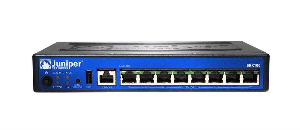 SRX100H2 Juniper SRX Services Gateway 100 with 8xFE Ports with 2GB Dram and 2GB Flash (Refurbished)