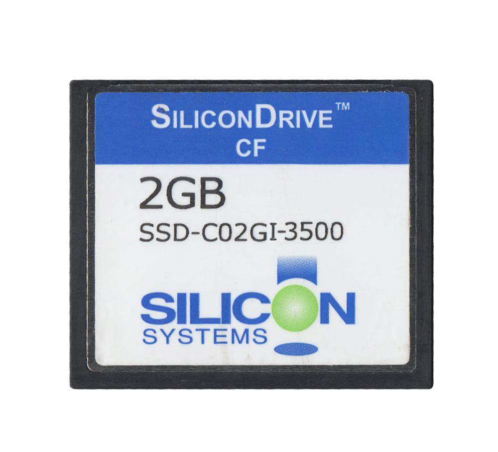 SSD-C02GI-3500 SiliconSystems SiliconDrive 2GB ATA/IDE (PATA) CompactFlash (CF) Type I Internal Solid State Drive (SSD) (Industrial Grade)