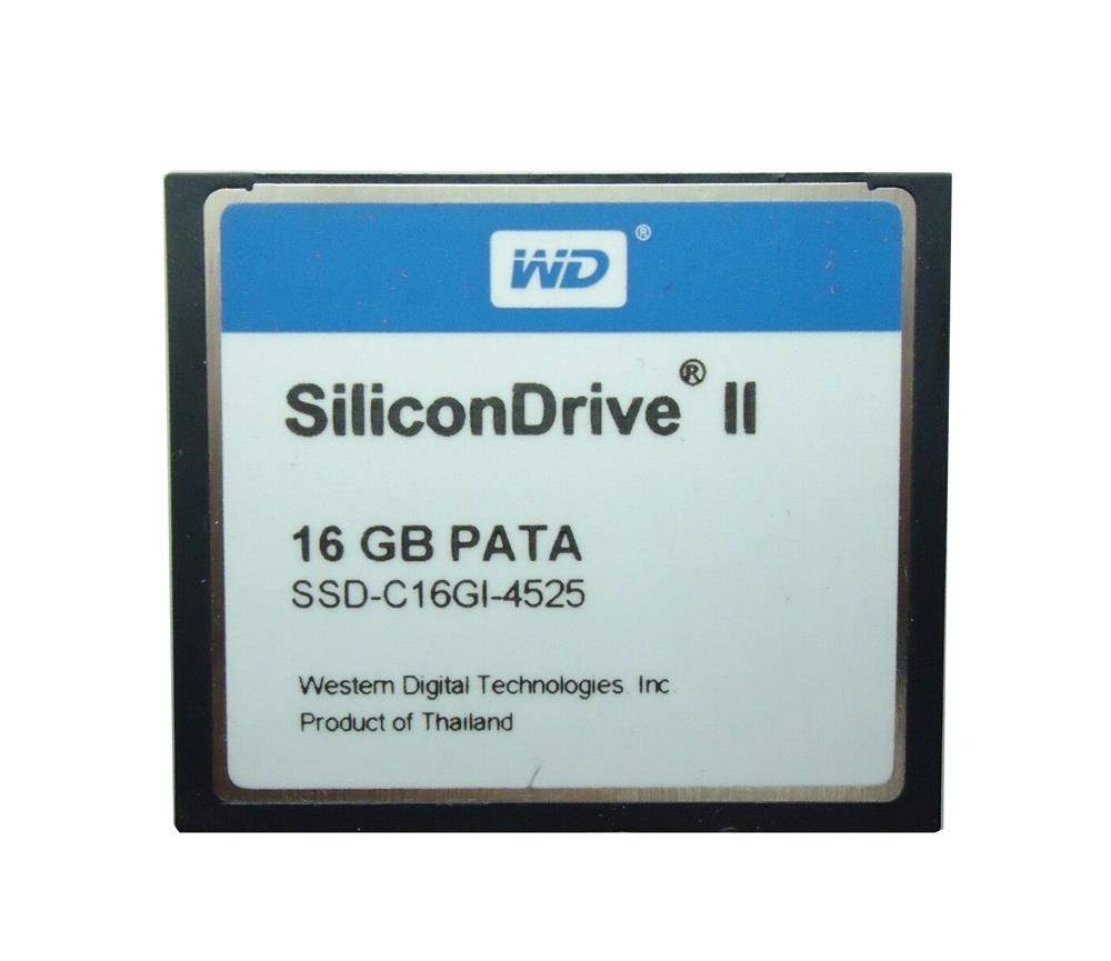 SSD-C16GI-4525 Silicon Graphics 16GB PATA SiliconDrive II CompactFlash Industrial Flash Card