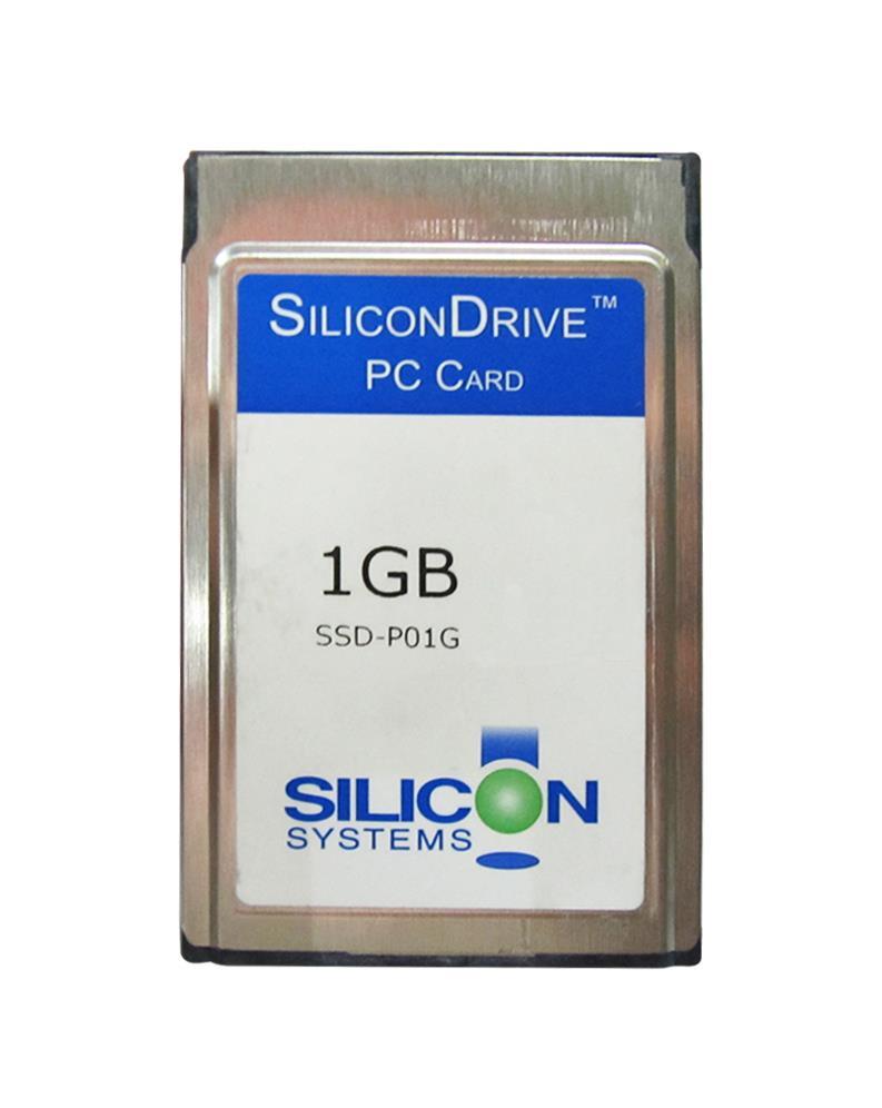 SSD-P01G-3038 SiliconSystems SiliconDrive 1GB RoHS 5/6 Removable PC Card (DMA No SiSMART)