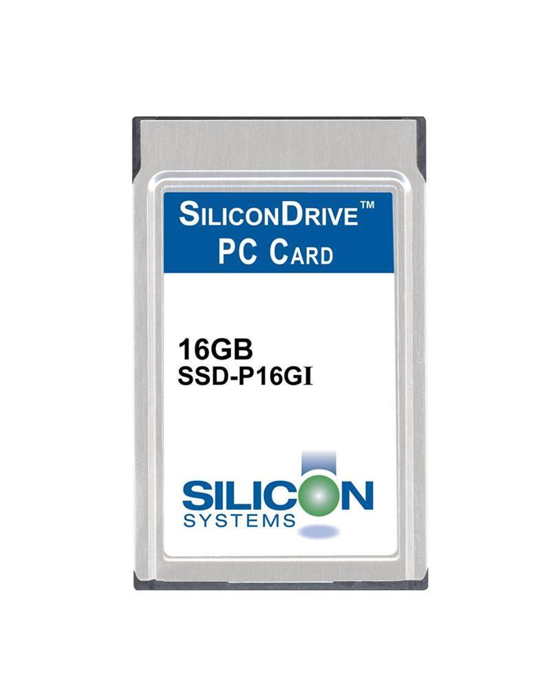 SSD-P16GI-3512 SiliconSystems SiliconDrive 16GB ATA PC Card Type II Internal Solid State Drive (SSD) (Industrial Grade)