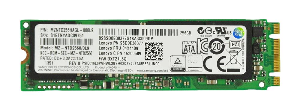 SSD0E38377 Lenovo 256GB MLC SATA 6Gbps M.2 2280 Internal Solid State Drive (SSD)