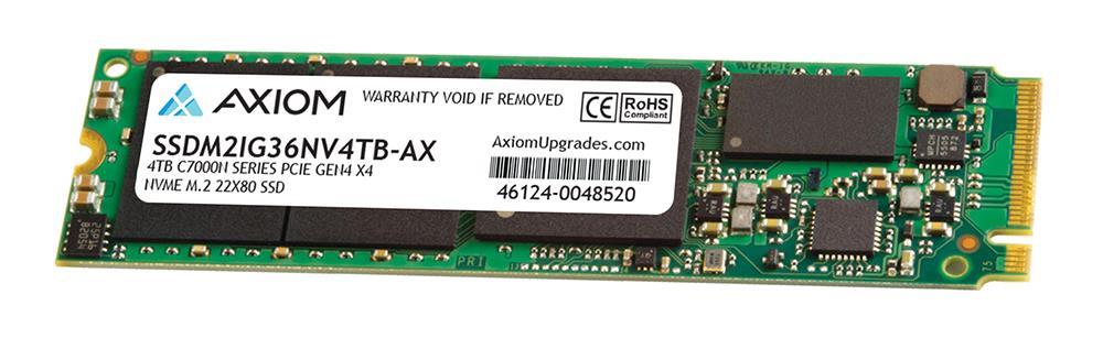 SSDM2IG36NV4TB-AX Axiom C7000N Series 4TB PCI Express 4.0 x4 NVMe M.2 2280 Internal Solid State Drive (SSD)