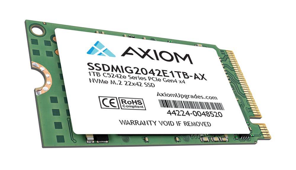 SSDMIG2042E1TB-AX Axiom C5242E Series 1TB PCI Express 4.0 x4 NVMe M.2 2242 Internal Solid State Drive (SSD)