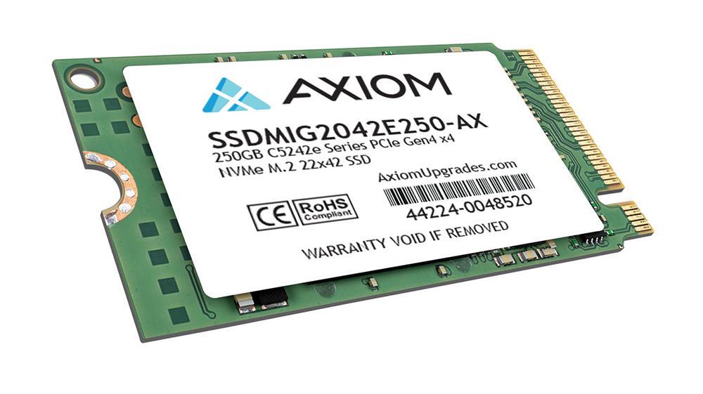 SSDMIG2042E250-AX Axiom C5242E Series 250GB PCI Express 4.0 x4 NVMe M.2 2242 Internal Solid State Drive (SSD)