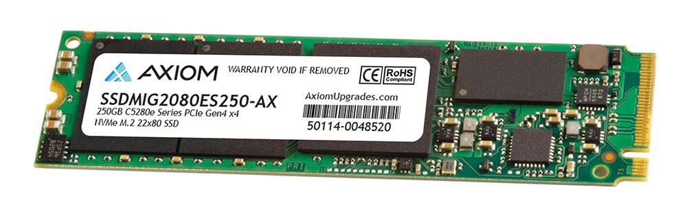 SSDMIG2080ES250-AX Axiom C5280E Series 250GB PCI Express 4.0 x4 NVMe M.2 2280 Internal Solid State Drive (SSD)