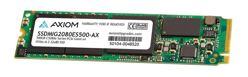 SSDMIG2080ES500-AX Axiom C5280E Series 500GB PCI Express 4.0 x4 NVMe M.2 2280 Internal Solid State Drive (SSD)