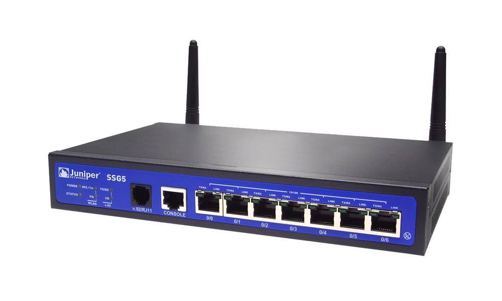 SSG-5-SB-BTW-E Juniper Secure Services Gateway 5 With Isdn Backup S/t Wireless 802.11a/b/g 128 Mb Memory Etsi (Refurbished)
