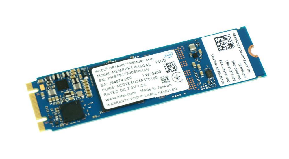 SSS0L25100 Lenovo 16GB 3D Xpoint PCI Express 3.0 x2 NVMe M.2 2280 Internal Solid State Drive (SSD)