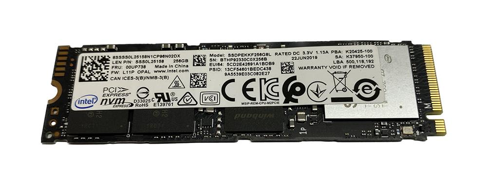 SSS0L25158 Lenovo 256GB PCI Express NVMe M.2 2280 Solid State Drive (SSD)