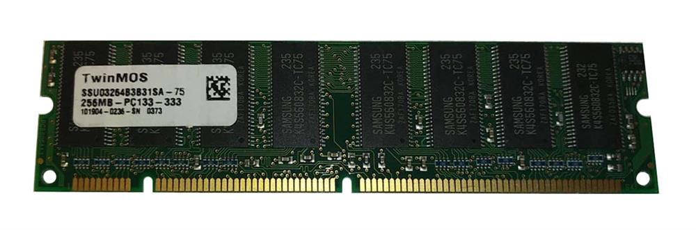 SSU03264B3B31SA-75 TwinMOS 256MB PC133 133MHz non-ECC Unbuffered CL3 168-Pin DIMM Memory Module 
