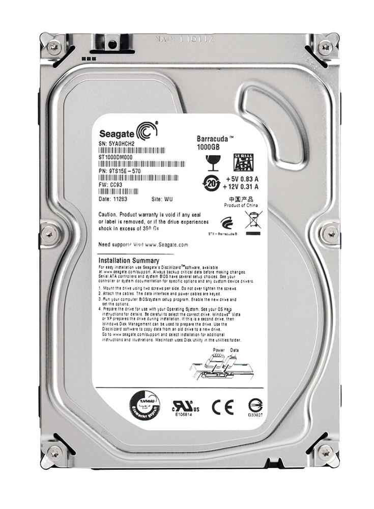 Seagate BarraCuda - 1TB, 7,200 RPM, 3.5 Desktop Hard Drive