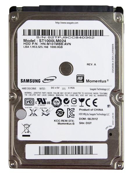ST1000LM024 Seagate Momentus 1TB 5400RPM SATA 3Gbps 8MB Cache 2.5-inch Internal Hard Drive
