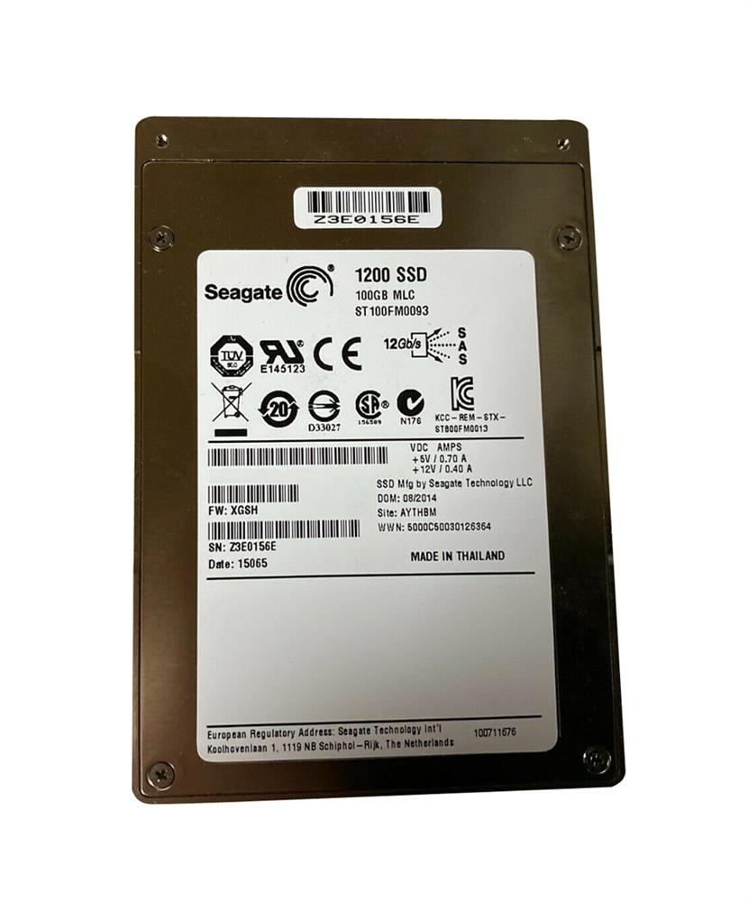 ST100FM0093 Seagate 1200 100GB MLC SAS 12Gbps 2.5-inch Internal Solid State Drive (SSD)
