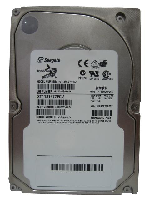 ST1181677FCV Seagate Barracuda 180FC 181.6GB 7200RPM Fibre Channel 2Gbps 16MB Cache 3.5-inch Internal Hard Drive