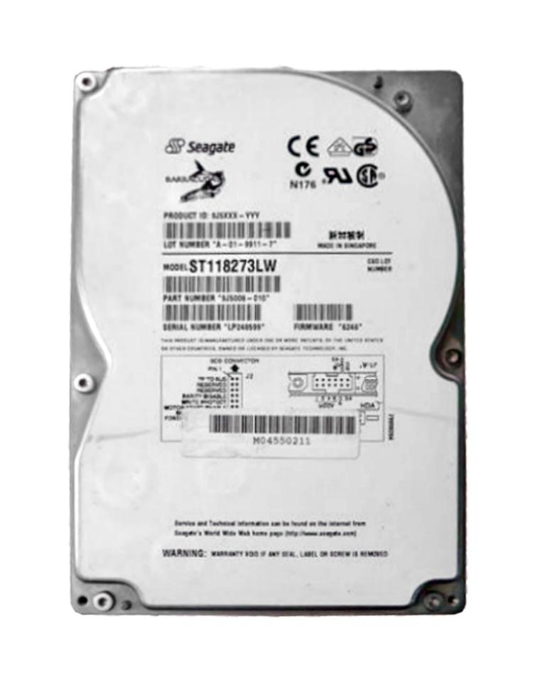 ST118273LW Seagate Barracuda 18 18.2GB 7200RPM Ultra2 Wide SCSI 68-Pin 512KB Cache 3.5-inch Internal Hard Drive