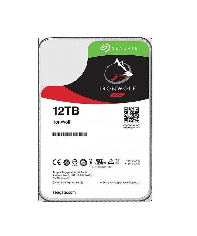 ST12000VN0008_BIN1 Seagate IronWolf NAS 12TB 7200RPM SATA 6Gbps 256MB Cache (512e) 3.5-inch Internal Hard Drive