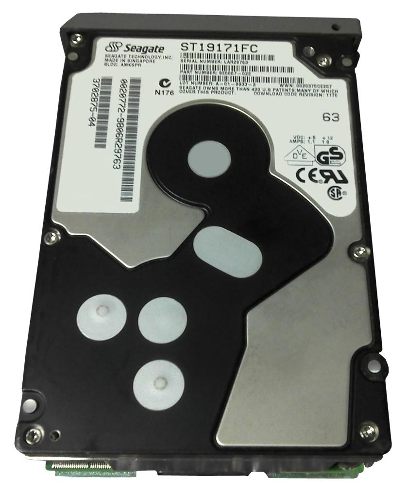 ST19171FC Seagate Barracuda 9.1GB 7200RPM Fibre Channel 1MB Cache 3.5-inch Internal Hard Drive