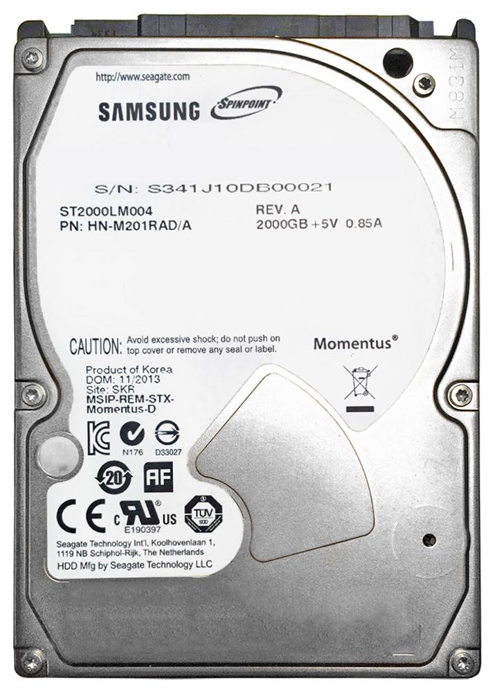 ST2000LM004 Seagate Spinpoint M9T 2TB 5400RPM SATA 6Gbps 32MB Cache 2.5-inch Internal Hard Drive