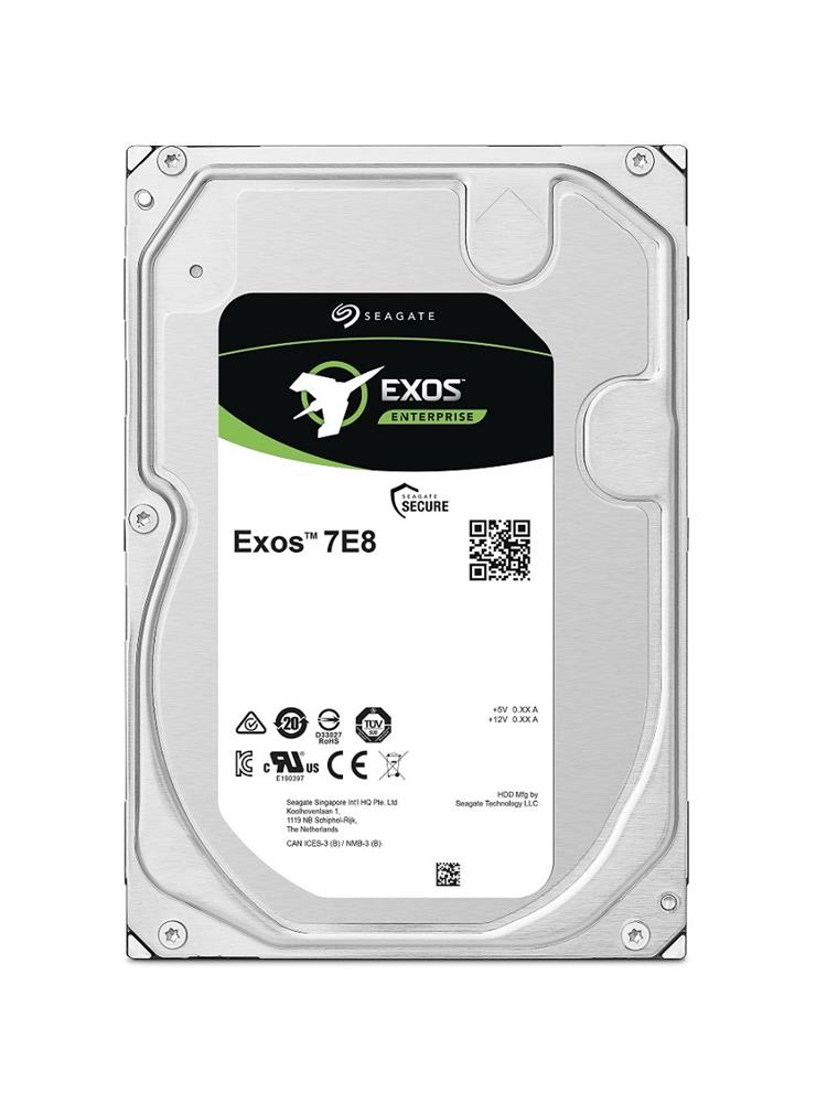 ST2000NM000A Seagate Exos 7E8 2TB 7200RPM SATA 6Gbps 256MB Cache (512n) 3.5-inch Internal Hard Drive