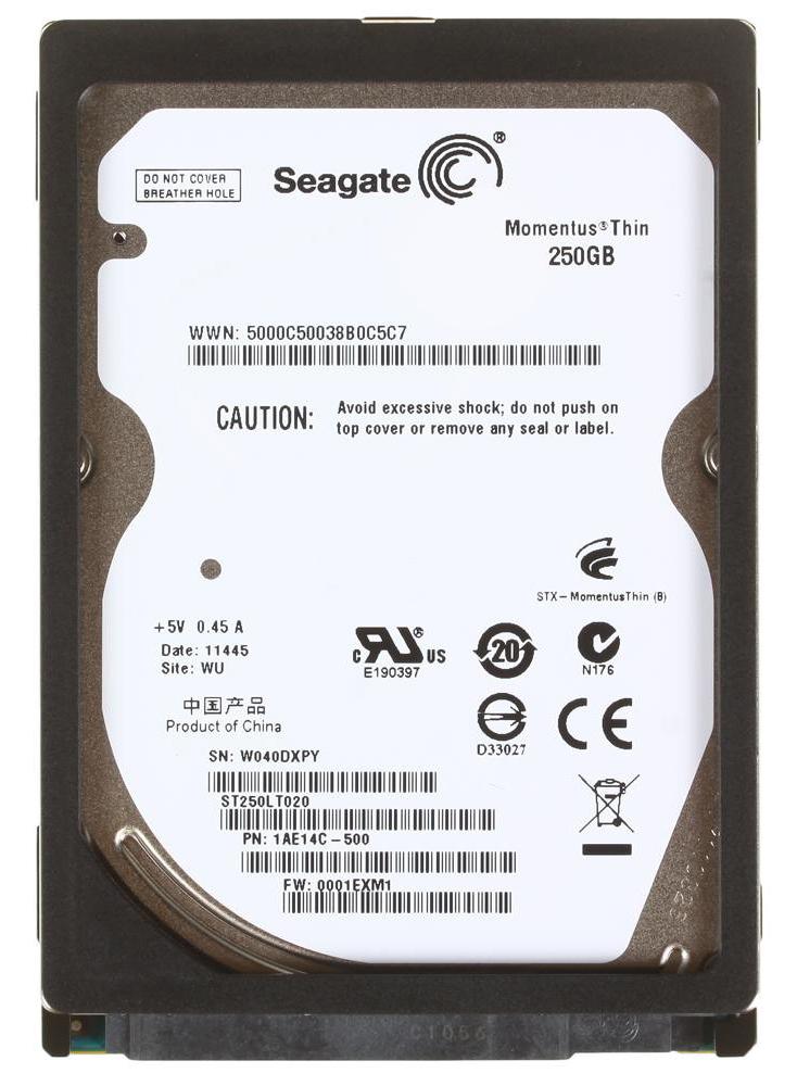 ST250LT020 Seagate Momentus 5400.6 250GB 5400RPM SATA 3Gbps 16MB Cache 2.5-inch Internal Hard Drive