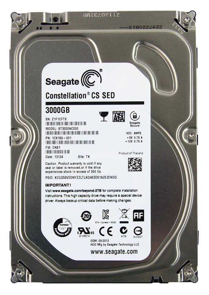 ST3000NC000-20BLK Seagate Constellation CS 3TB 7200RPM SATA 6Gbps 64MB Cache 3.5-inch Internal Hard Drive (20-Pack)