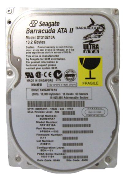 ST310210A Seagate Barracuda ATA II 10.2GB 7200RPM ATA-66 2MB Cache 3.5-inch Internal Hard Drive