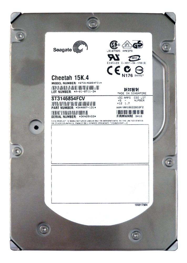 ST3146854FCV Seagate Cheetah 15K.4 146.8GB 15000RPM Fibre Channel 2Gbps 8MB Cache 3.5-inch Internal Hard Drive