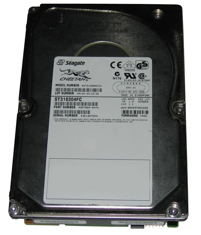 ST318304FC Seagate Cheetah 36LP 18.4GB 10000RPM Fibre Channel 2Gbps 4MB Cache 3.5-inch Internal Hard Drive