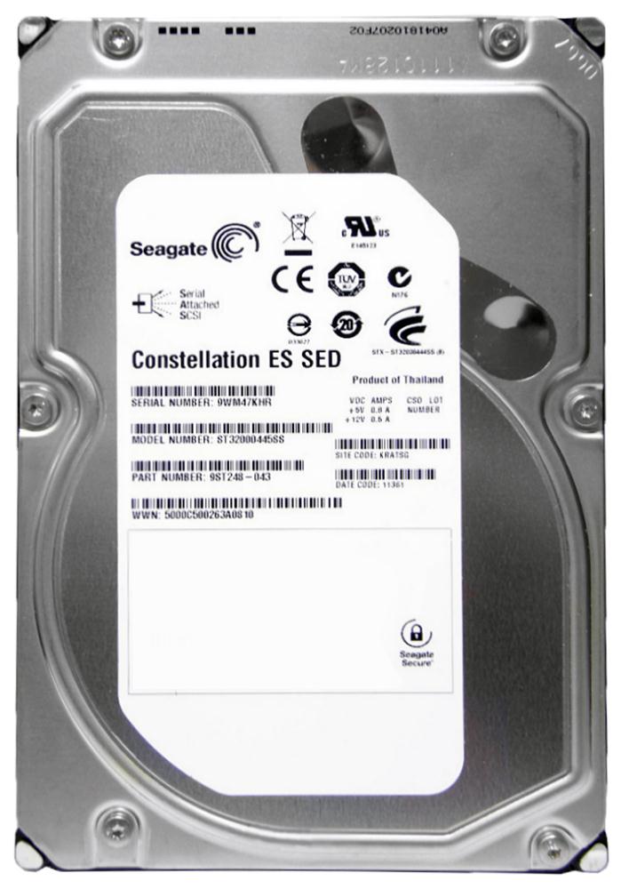 ST32000445SS Seagate Constellation ES 7200.1 2TB 7200RPM SAS 6Gbps 16MB Cache 3.5-inch Internal Hard Drive