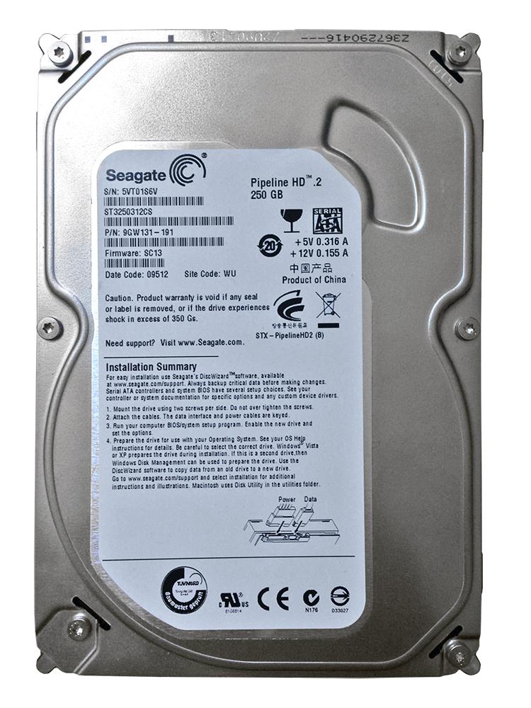 ST3250312CS Seagate Pipeline HD.2 250GB 5900RPM SATA 3Gbps 8MB Cache 3.5-inch Internal Hard Drive