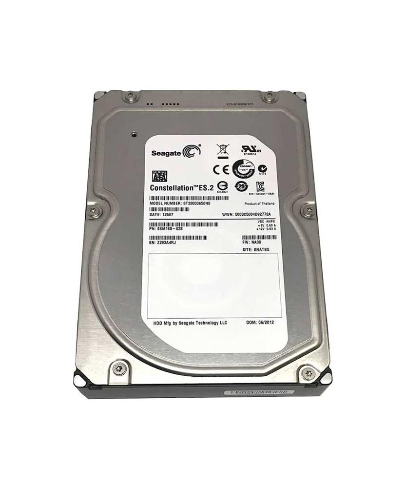 ST33000650NS-HPE Seagate Constellation ES.2 3TB 7200RPM SATA 6Gbps 64MB Cache 3.5-inch Internal Hard Drive