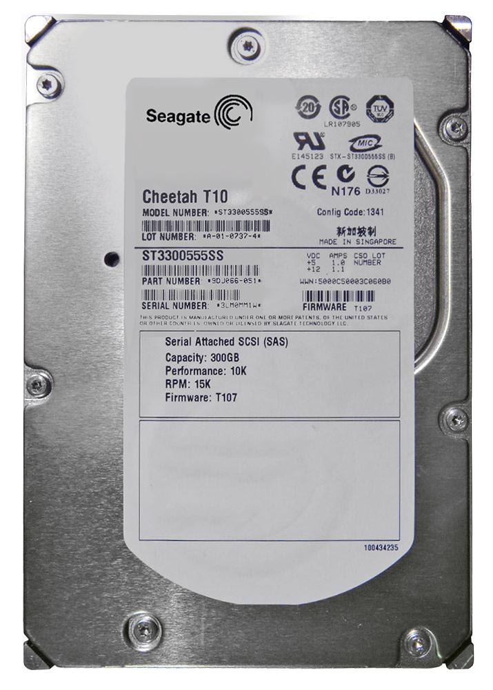 ST3300555SS Seagate Cheetah T10 300GB 15000RPM SAS 3Gbps 16MB Cache 3.5-inch Internal Hard Drive