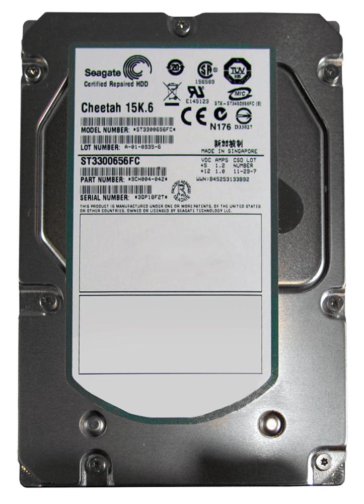 ST3300656FC Seagate Cheetah 15K.6 300GB 15000RPM Fibre Channel 4Gbps 16MB Cache 3.5-inch Internal Hard Drive