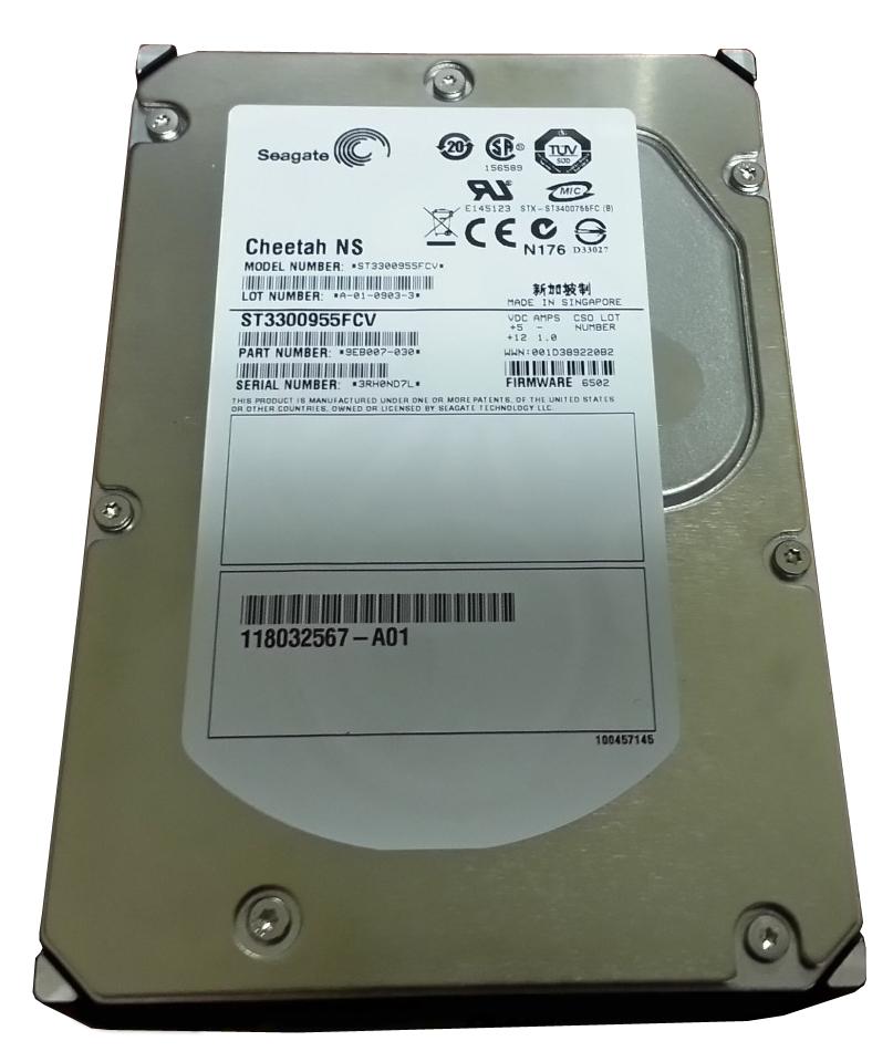 ST3300955FCV Seagate Cheetah NS 300GB 10000RPM Fibre Channel 4Gbps 16MB Cache 3.5-inch Internal Hard Drive
