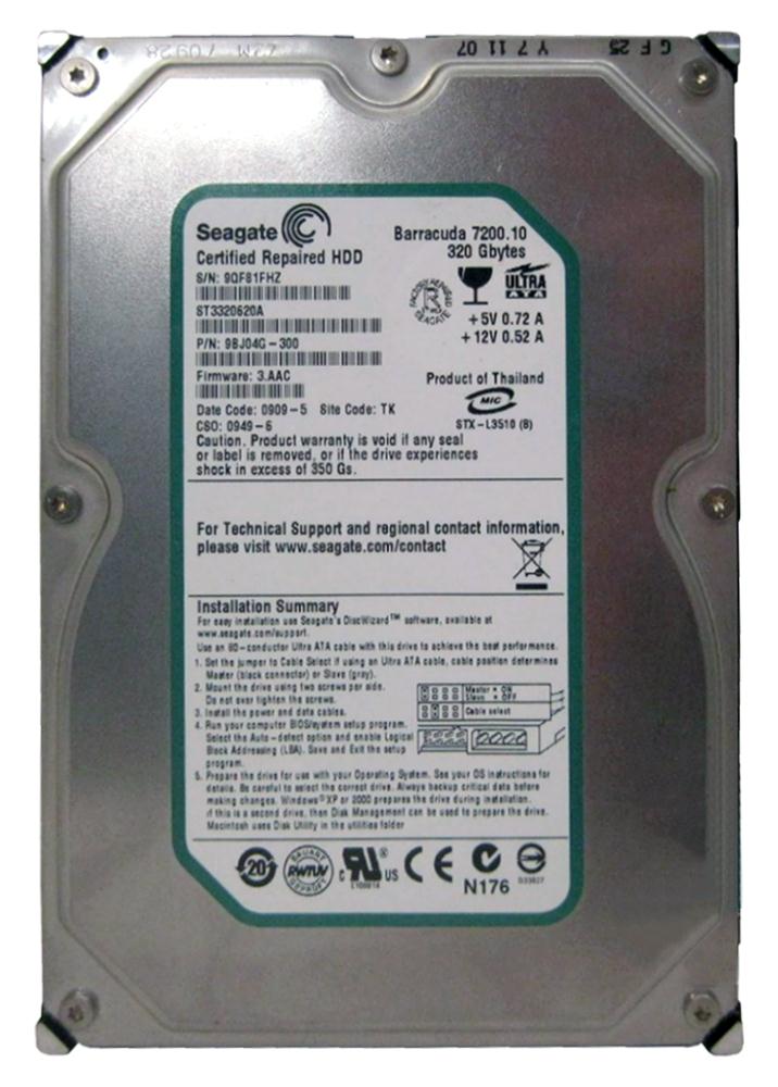 Seagate Barracuda 7200.10 ハードドライブ 320 GB Seagate Barracuda
