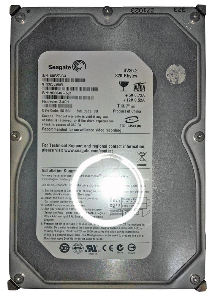 ST3320620AV Seagate SV35.2 320GB 7200RPM ATA-100 16MB Cache 3.5-inch Internal Hard Drive