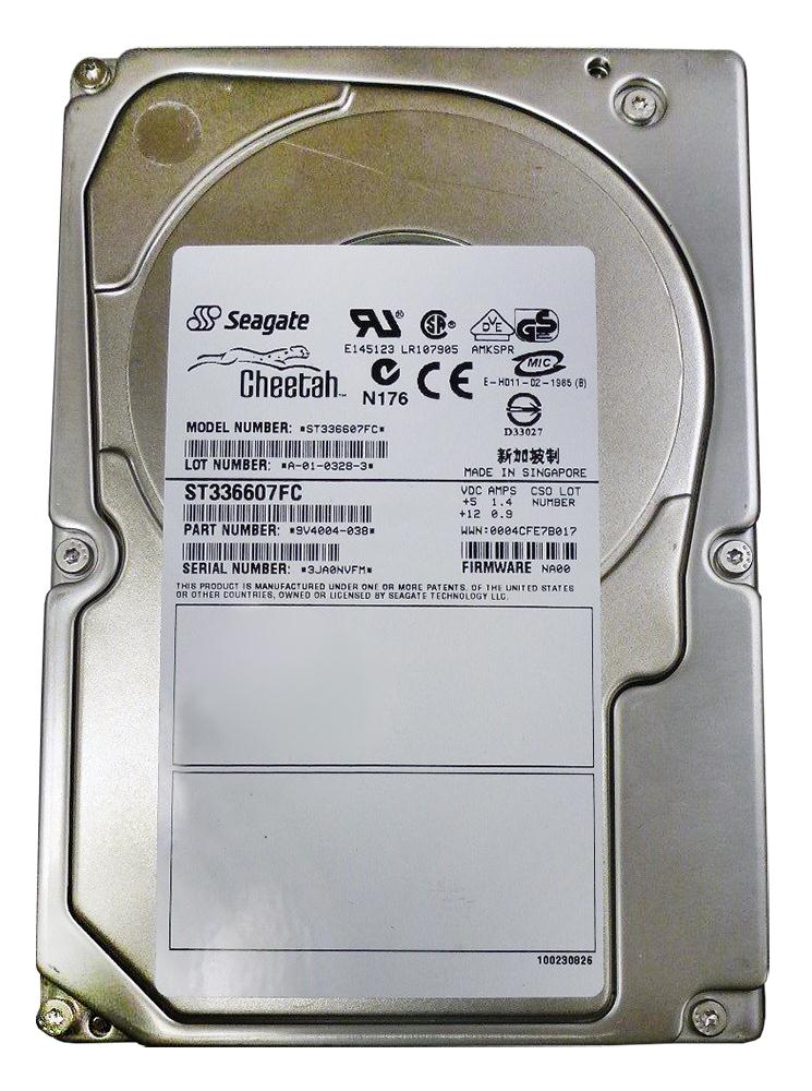 ST336607FC Seagate Cheetah 10K.6 36.7GB 10000RPM Fibre Channel 2Gbps 8MB Cache 3.5-inch Internal Hard Drive