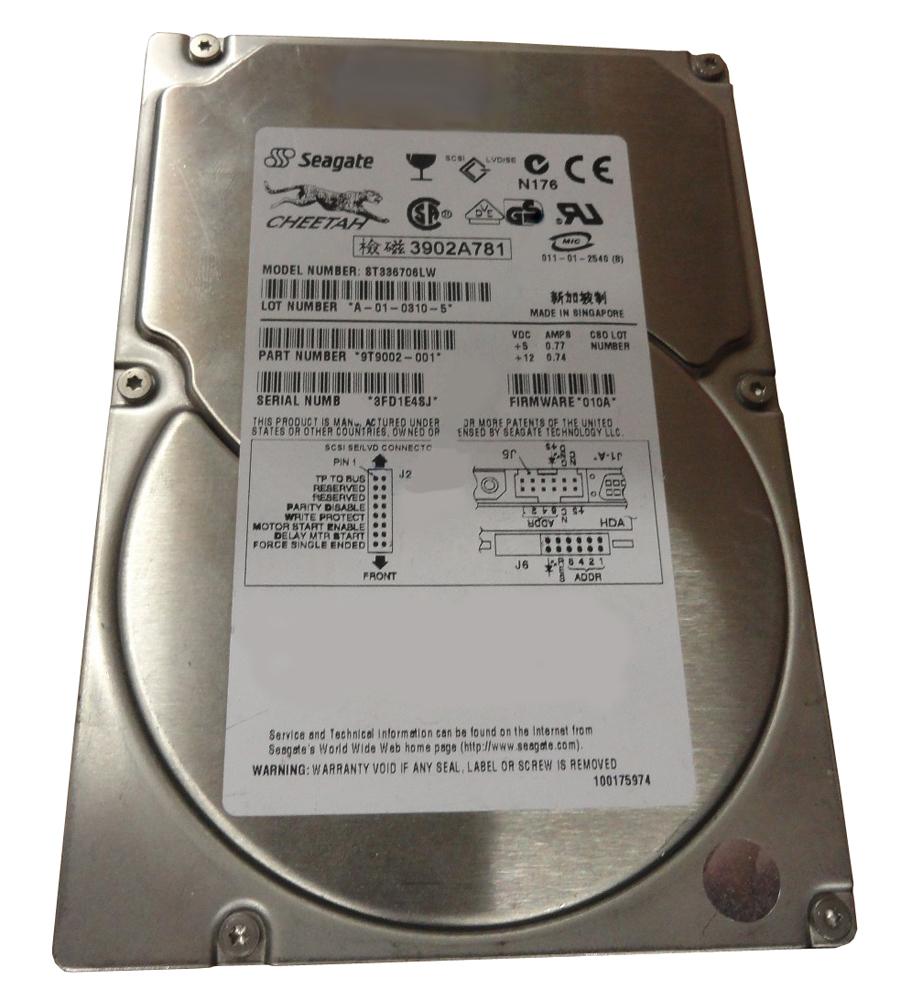 ST336706LW Seagate Cheetah 36ES 36.7GB 10000RPM Ultra-160 SCSI 68-Pin 4MB Cache 3.5-inch Internal Hard Drive