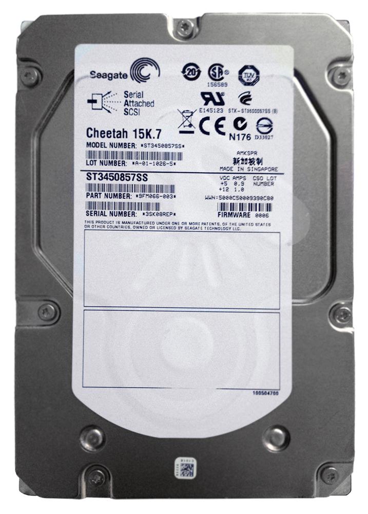 ST3450857SS Seagate Cheetah 15K.7 450GB 15000RPM SAS 6Gbps 16MB Cache 3.5-inch Internal Hard Drive