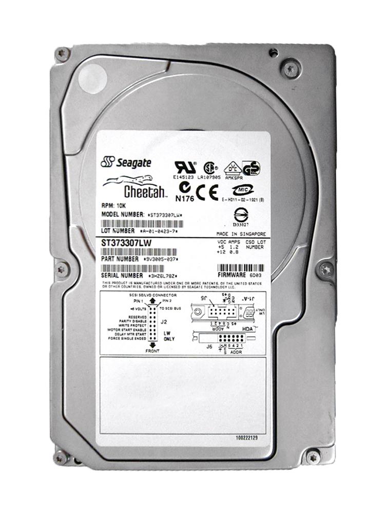 ST373307LW Seagate Cheetah 10K.6 73.4GB 10000RPM Ultra-320 SCSI 68-Pin 8MB Cache 3.5-inch Internal Hard Drive