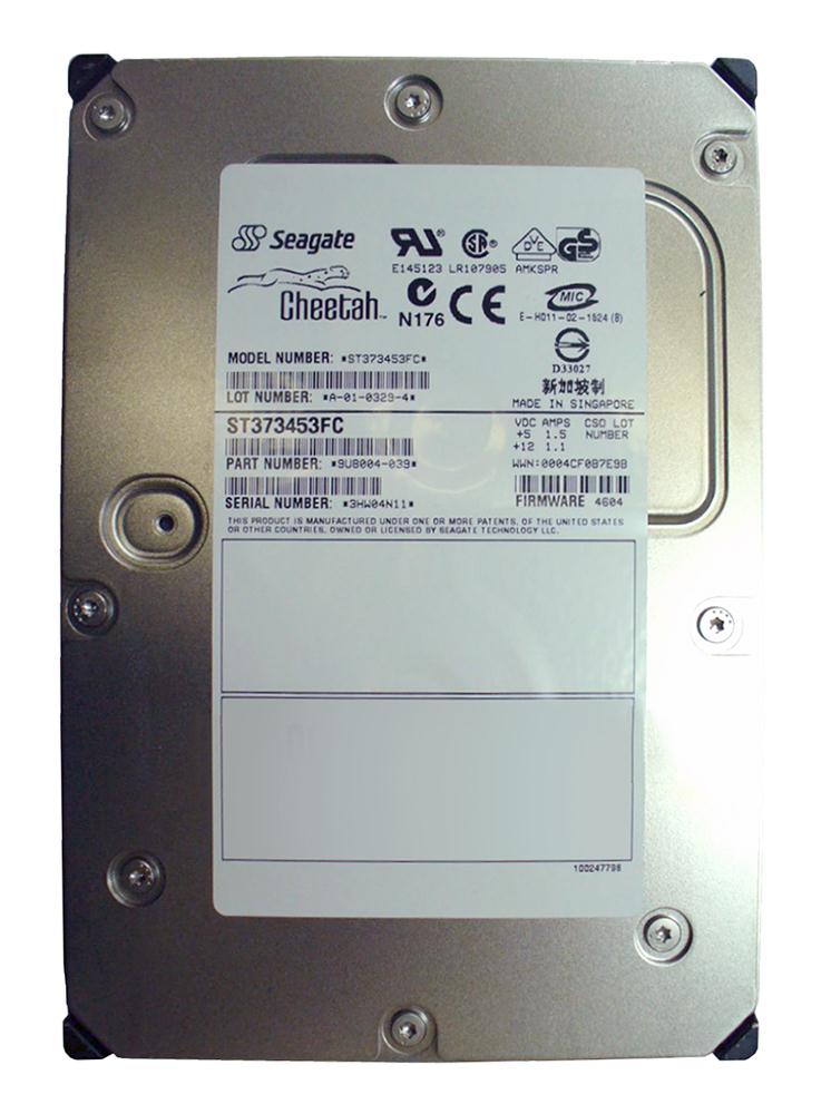 ST373453FC Seagate Cheetah 15K.3 73.4GB 15000RPM Fibre Channel 2Gbps 8MB Cache 3.5-inch Internal Hard Drive