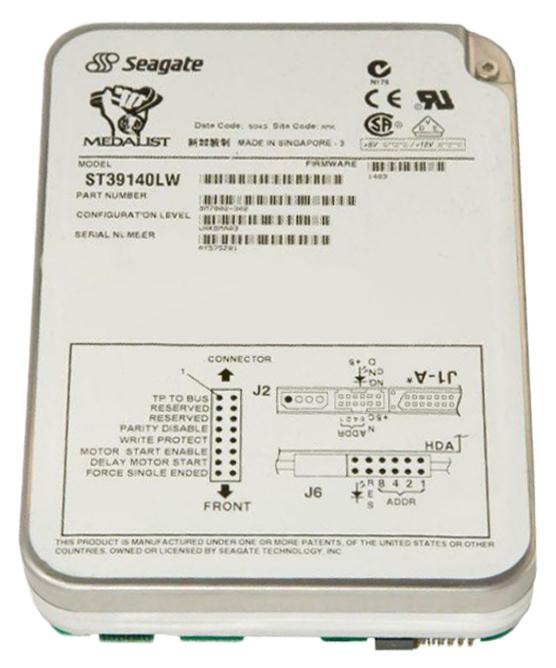ST39140LW Seagate Medalist Pro 9140 9.1GB 7200RPM Ultra2 Wide SCSI 68-Pin 512KB Cache 3.5-inch Internal Hard Drive