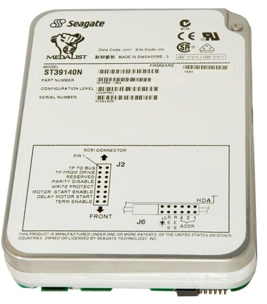 ST39140N Seagate Medalist Pro 9140 9.1GB 7200RPM Ultra SCSI 50-Pin 512KB Cache 3.5-inch Internal Hard Drive