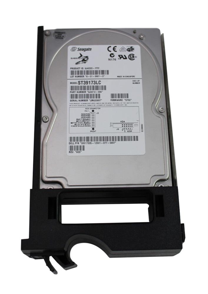 ST39173LC-1 Seagate Barracuda 9LP 9.1GB 7200RPM Ultra2 Wide SCSI 80-Pin 512KB Cache 3.5-inch Internal Hard Drive
