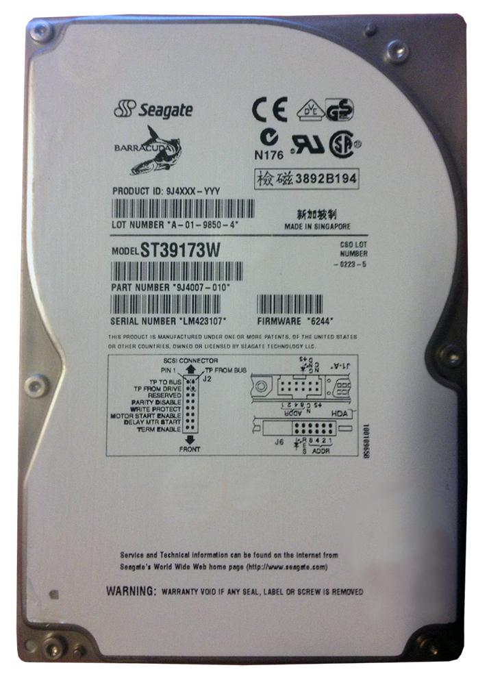 ST39173W Seagate Barracuda 9GB Ultra Wide SCSI Hard Drive