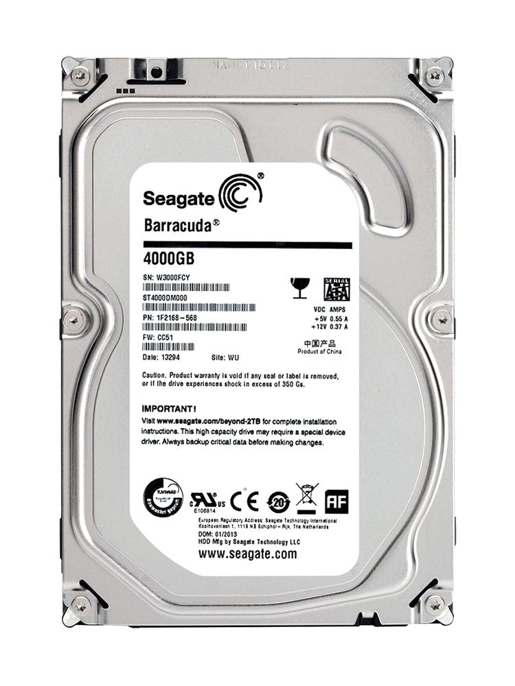 検品済み】Seagate 4TB HDD ST4000DM000 (使用10587時間) 管理:サ-75