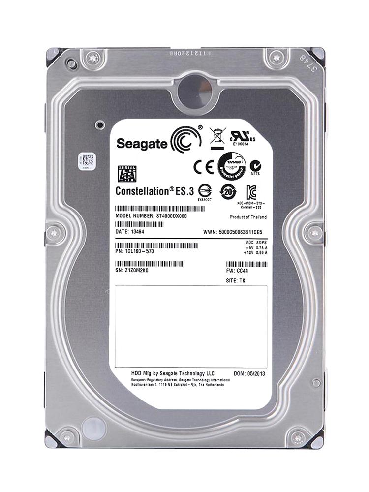 ST4000DX000 Seagate Constellation ES.3 / Barracuda XT 4TB 7200RPM SATA 6Gbps 64MB Cache 3.5-inch Internal Hard Drive