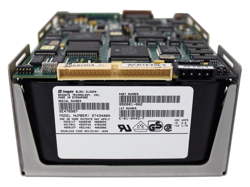 ST43400N Seagate Elite-3 2.9GB 5400RPM Fast SCSI 50-Pin 512KB Cache 5.25-inch Internal Hard Drive